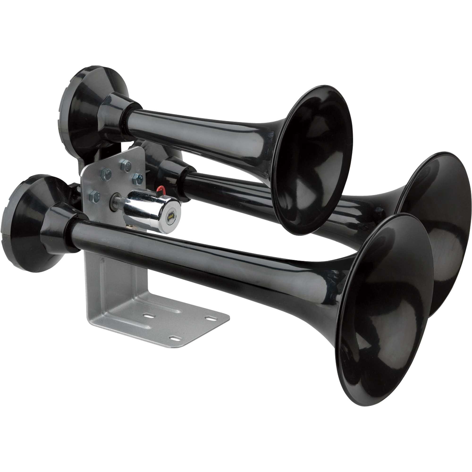 Wolo Siberian Express EV24 Air Horn, Electric Solenoid, Black, Model# 848